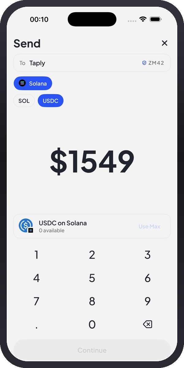 Plinq confirm screen showing the safety phrase